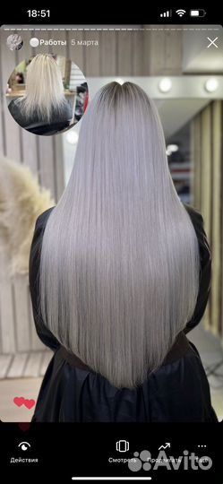 Наращивание волос с гарантией/Коррекция/Обучение