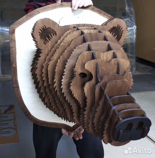 Декоративные трофейные головы животных на стену