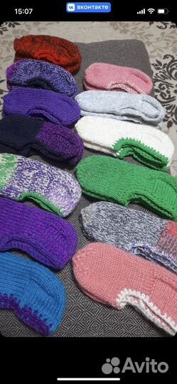 Вязанные носки