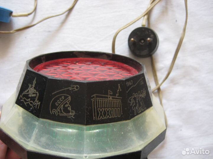 Ночник светильник СССР 23 съезд кпсс Ракета
