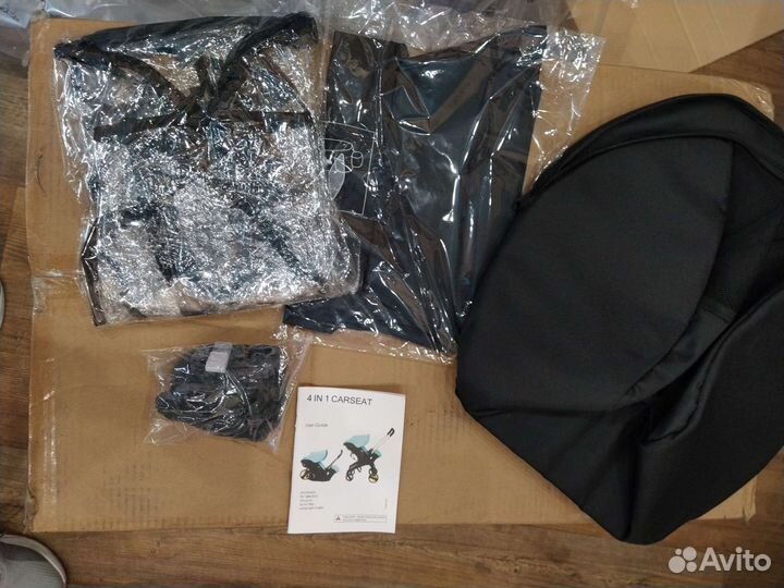 Коляска автолюлька foofoo новая (бежевый)