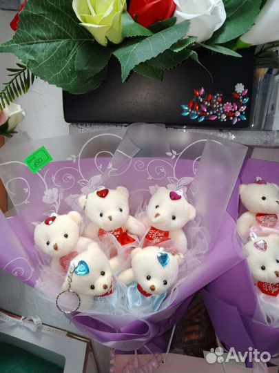 Букеты из мягких игрушек