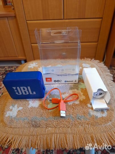 Колонка JBL GO 2, 3 Вт, синяя оригинал