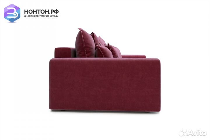 Диван тик-так Омега бордовый