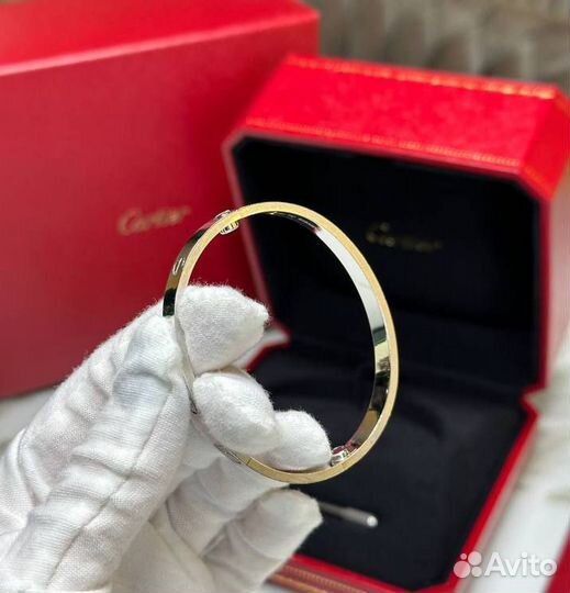 Браслет Cartier Love Белое Золото