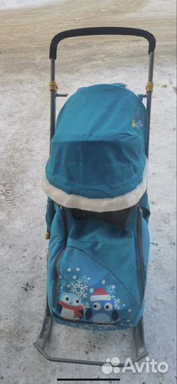 Детские санки коляска бу