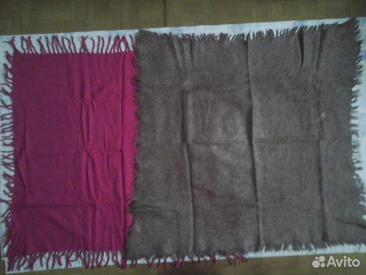 Платки головные жен СССР 50-70-х г, б/у разные 9шт