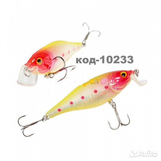 Воблер дл70 мм,8 гр.,0-1,2 м AMA-fish tactic shad