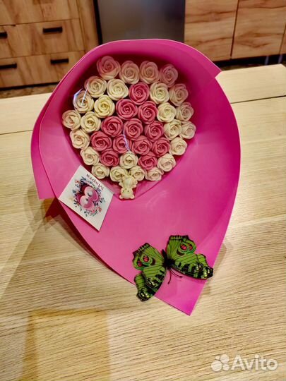 Букет. Шоколадные тюльпаны, шоколадные розы