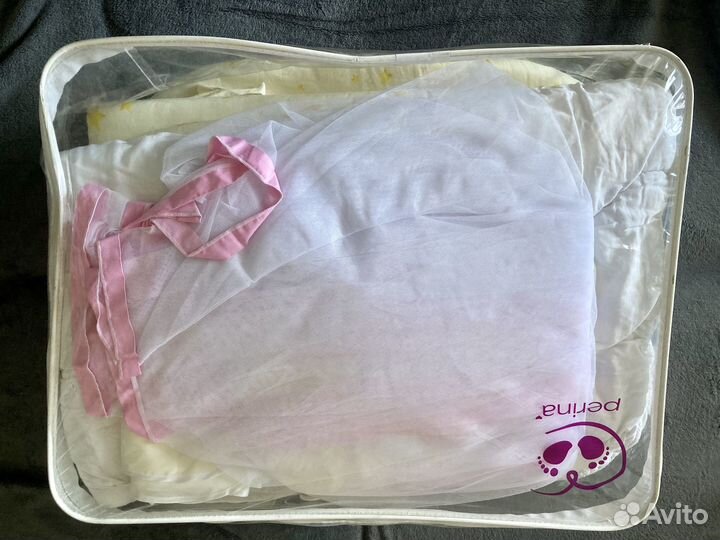 Бортики балдахин Комплект в кроватку Perina