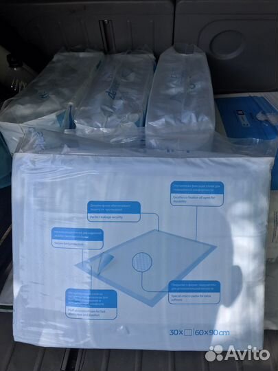 Пеленки одноразовые 60х90