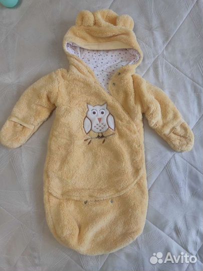 Конверт махровый для новорожденных 62см