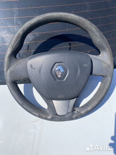 Руль renault logan 2 с подушкой