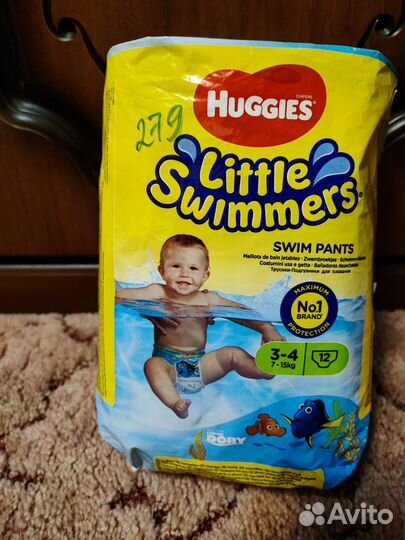 Подгузники трусики Huggies для плавания 7-15кг