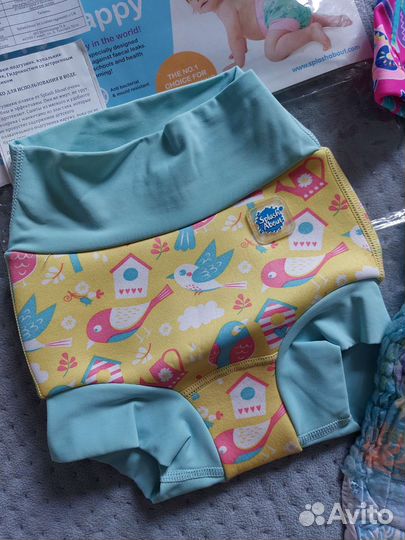 Трусики для плавания / шапочка до 12 мес