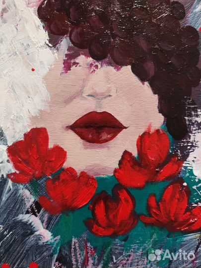 Яркая картина маслом весна лето цветы