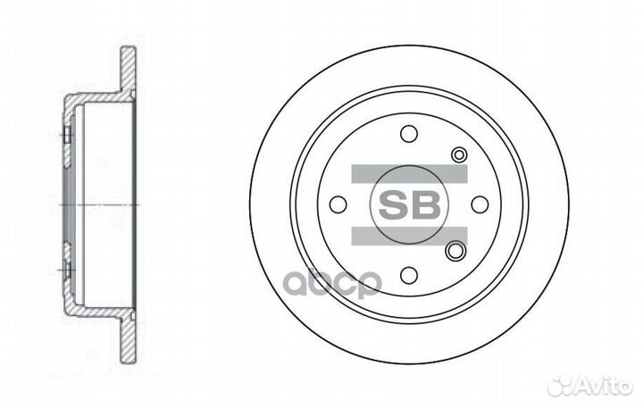 Диск тормозной SD3008 (96389659, 96289387) SD30