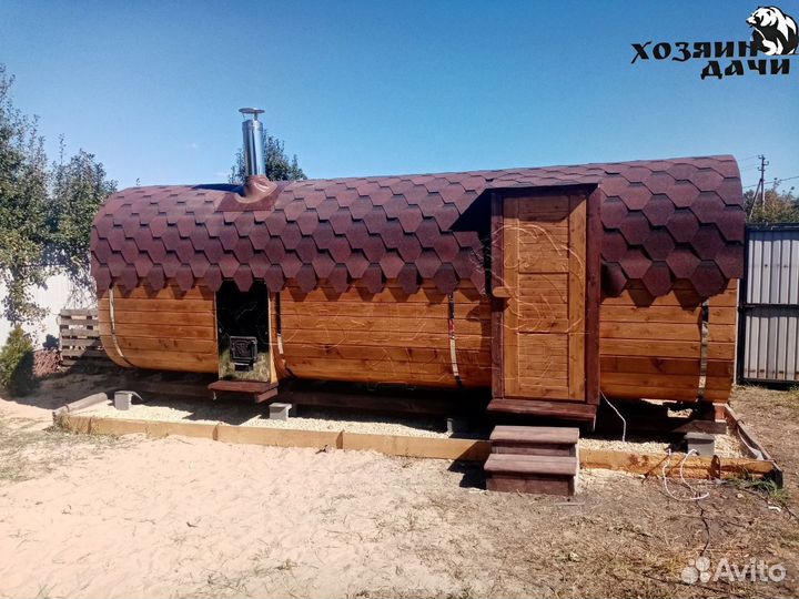 Баня бочка 6 метров