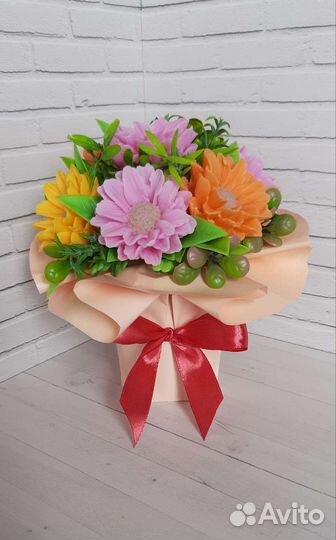 Букет цветов из мыла