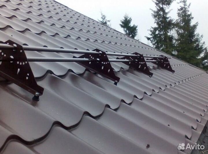 Снегозадержатель с установкой