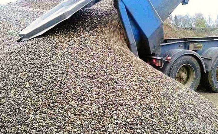 Щебень, бут, песок, отсев, галька, окол