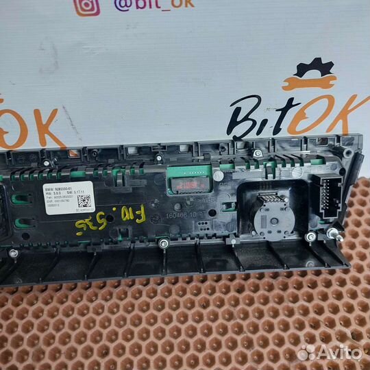 Панель управления климатом печкой BMW f10