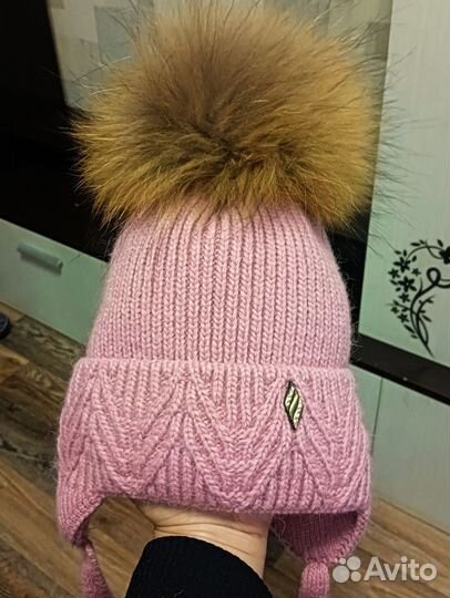 Шапка +снуд зимняя