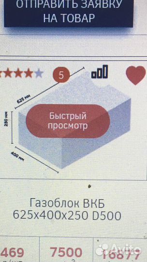 Газоблок остатки