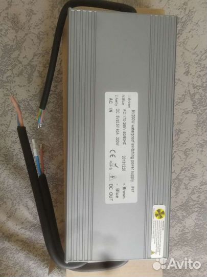 Блок питания светодиодных лент 5v200w