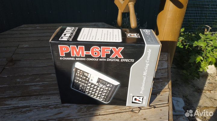 Компактный микшерный пульт P-audio PM-6FX, PM-8FX