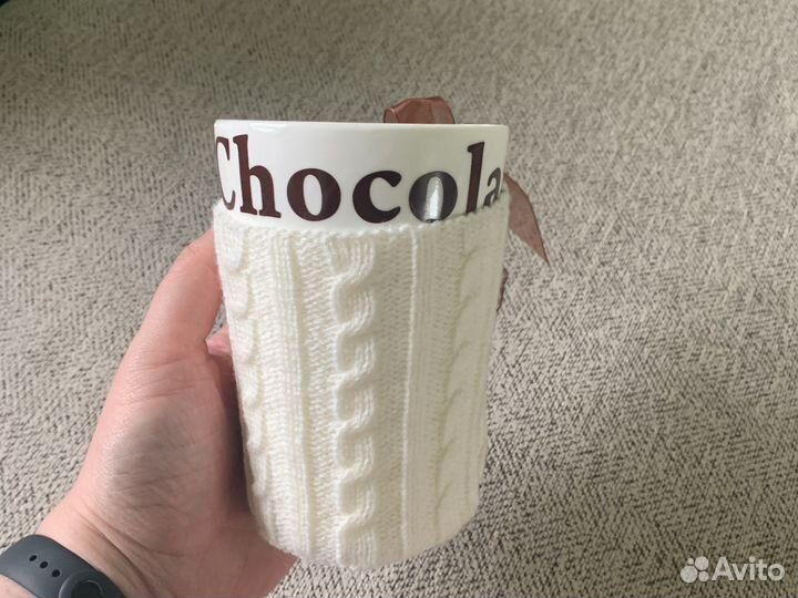 Чашка чайная керамическая зимняя подарочная