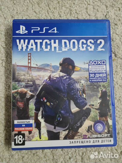 Диск Watch dogs 2 ps4