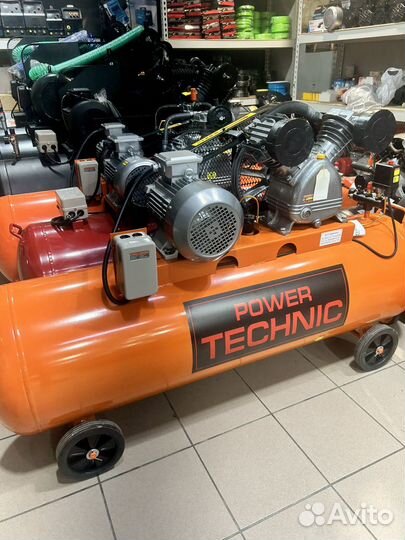 Воздушный компрессор power technic 1400/300/380w