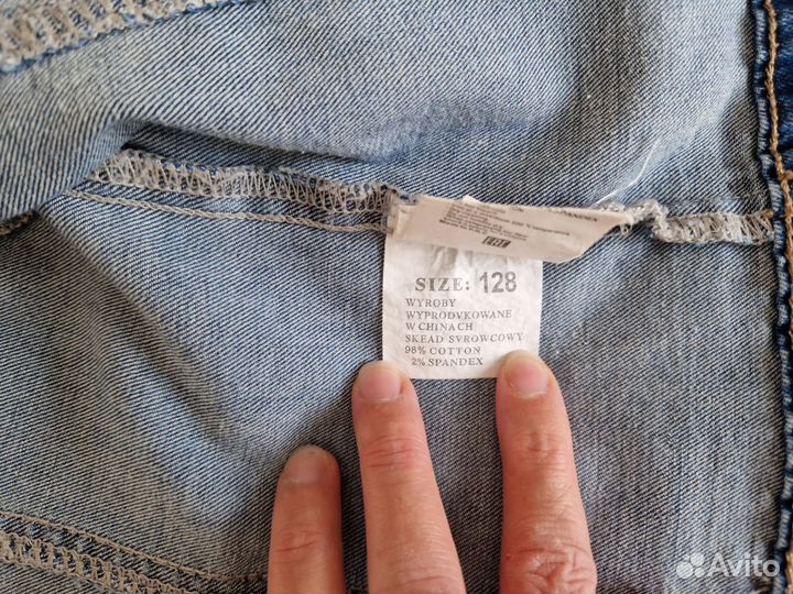 Джинсовая куртка для девочки 128