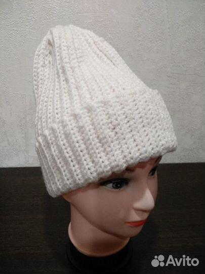 Шапка женская вязаная пакетом