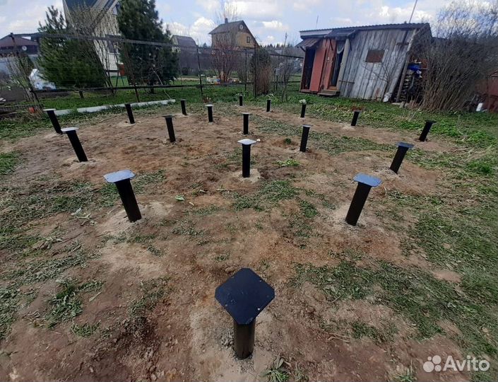 Винтовые сваи установка