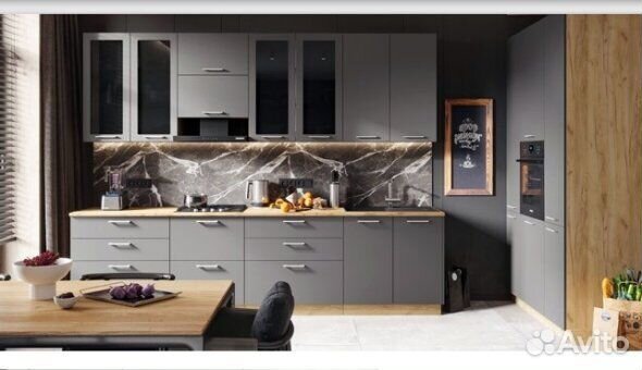 Кухня прямая модульная новая
