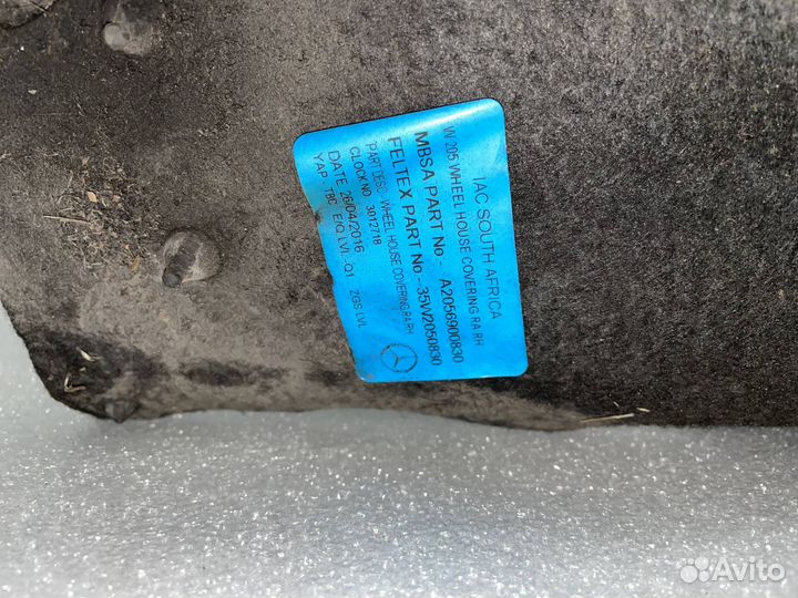 Подкрылок задний правый Mercedes-Benz C-Класс W205