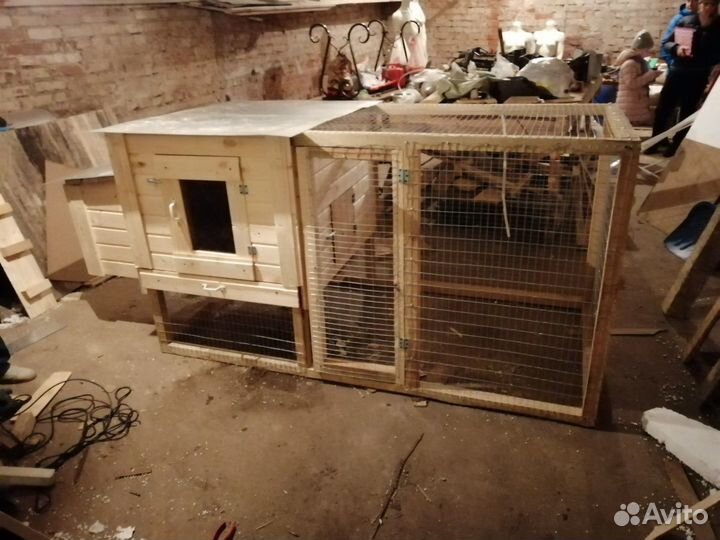 Мини курятник с выгулом на 1-6 кур. Летний, зимний