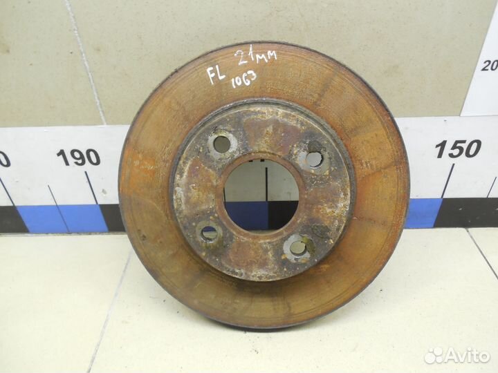 Диск тормозной передний вентилируемый Focus I 1998