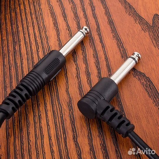 Кабель инструментальный для электрогитары 1,2,3,5м