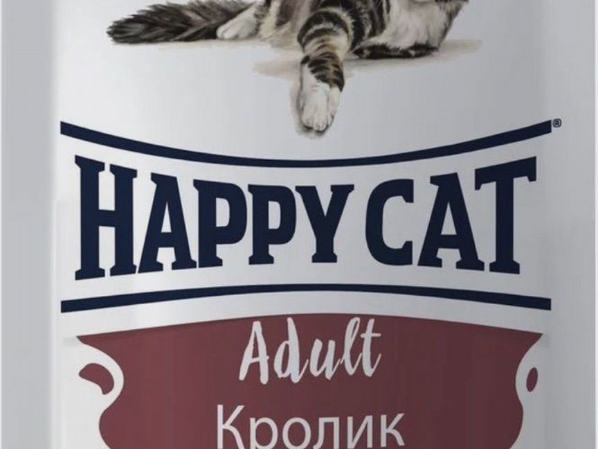 Влажный корм Happy Cat с кроликом в соусе (24шт)