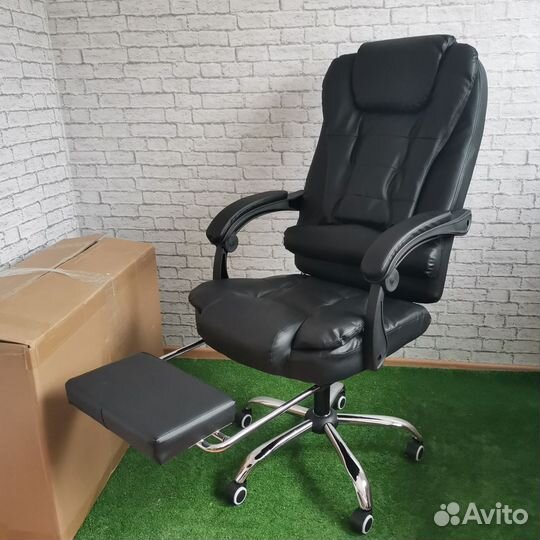 Офисное кресло с Массажем - черное