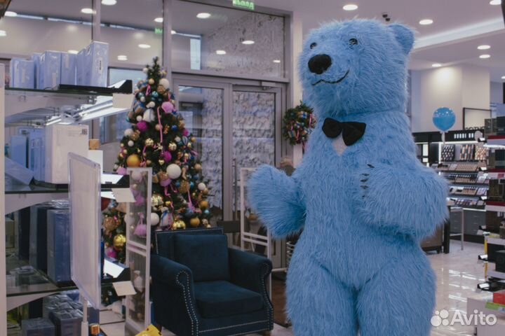 Ростовая кукла надувная Голубой мишка