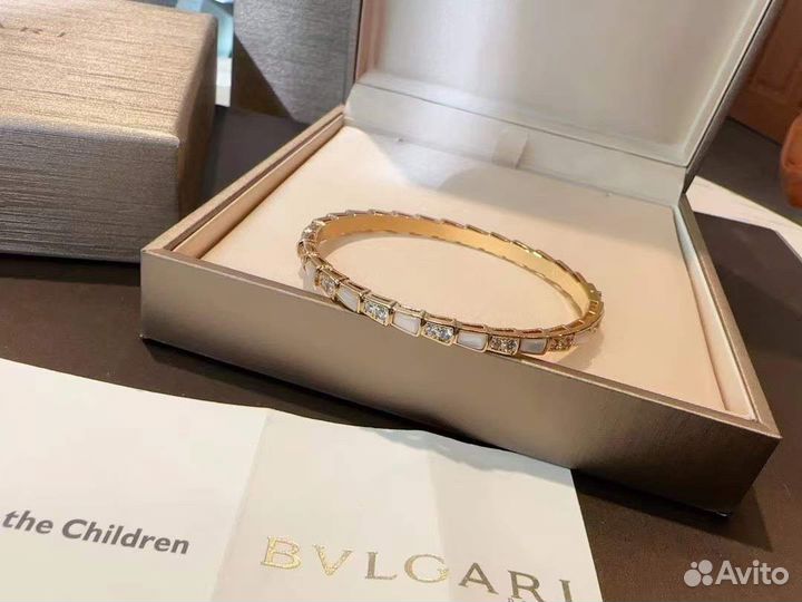 Браслет Bvlgari serpenti розовое золото