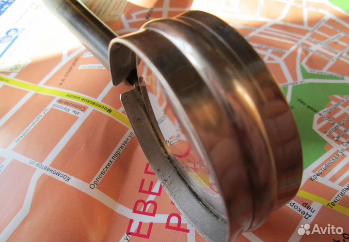 Лупа с эбонитовой ручкой. Старинная