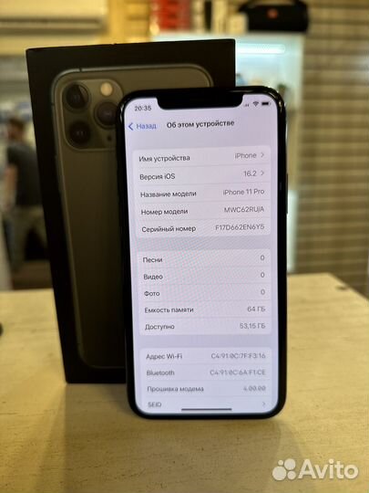 iPhone 11 pro 64 gb krasavchik