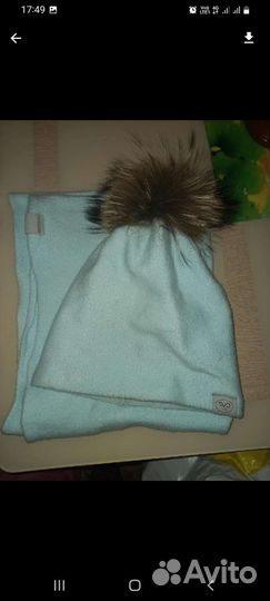 Комплект шапка и снуд