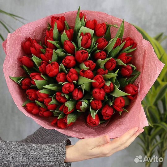 Тюльпаны оптом от 15шт. Букеты. Доставка. Москва