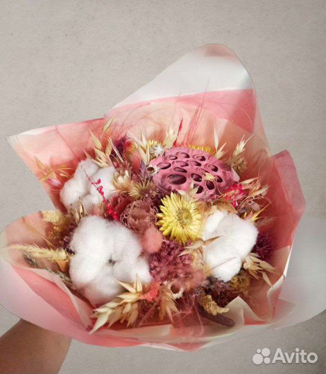 Букеты из сухоцветов к 8 марта